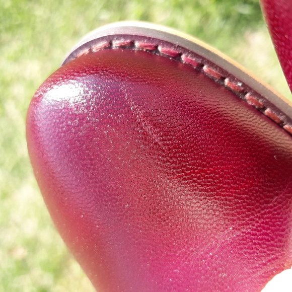 Boho Sz 42 Floral Multicolor Lace Up Ruffle Patchwork Clog Shoes - Picture 10 of 17